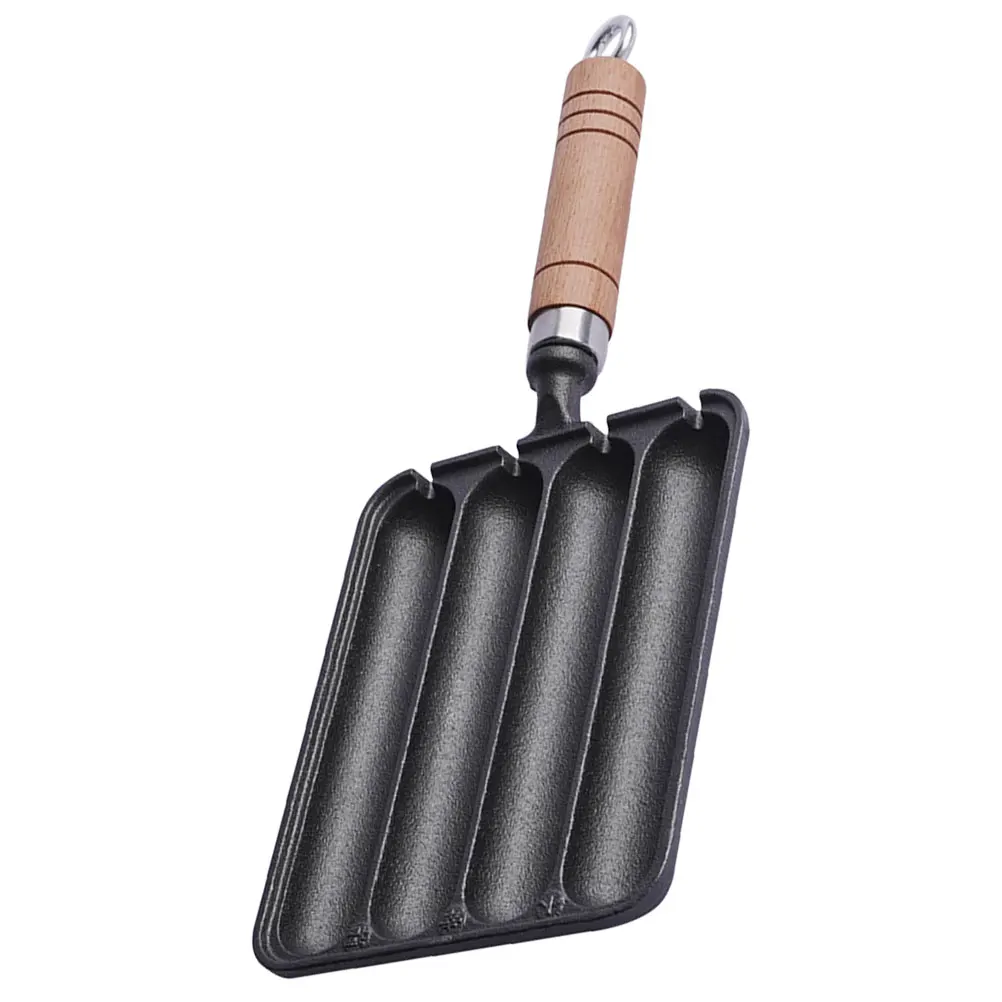 

Hot Dog Sausage Maker Mold Grilling Pan Bread Molds Accessories Iron Baking Tool DIY BBQ Supply Non Stick Easy Clean Home