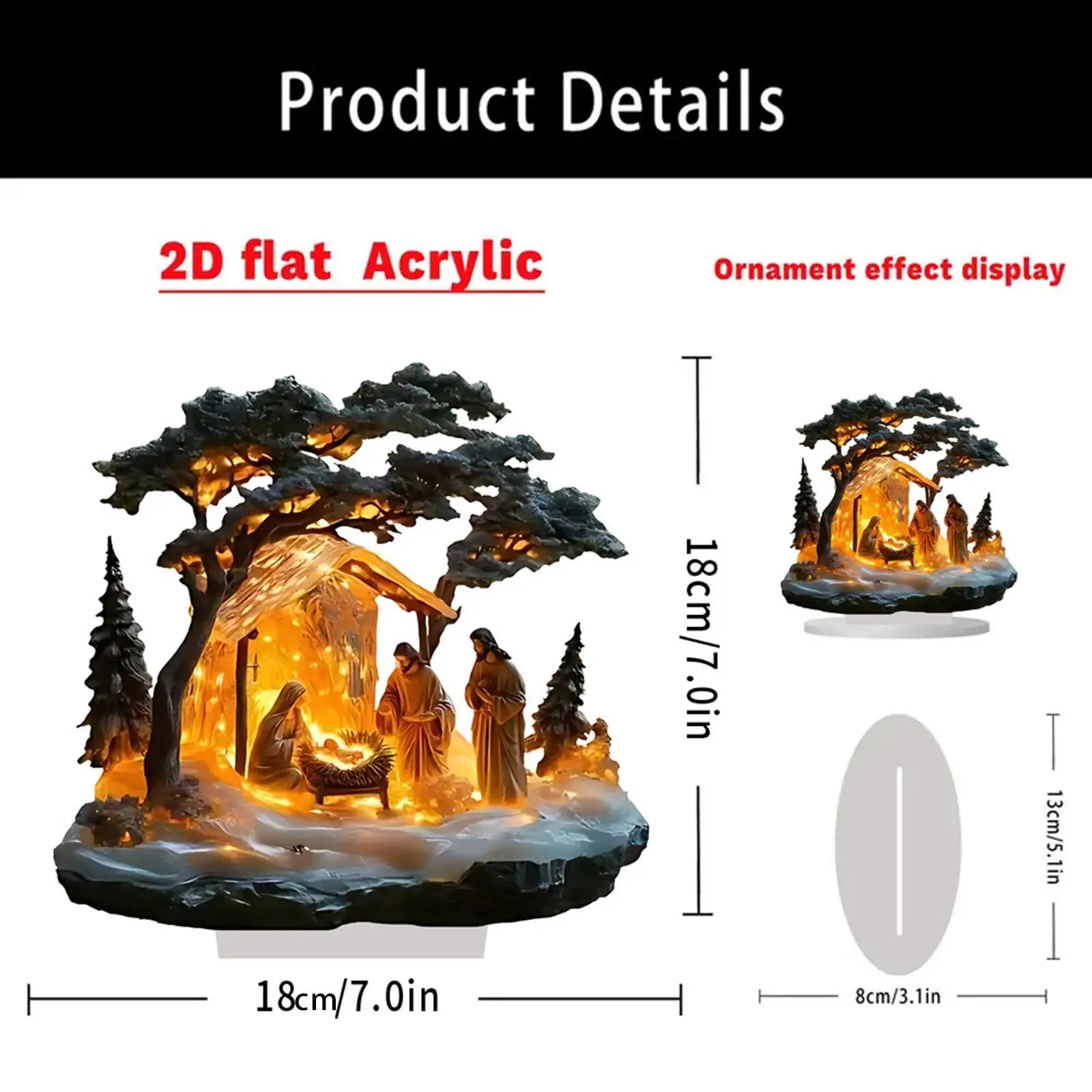 مجموعة هدايا تمثال عيد الميلاد من يسوع، تمثال عيد الميلاد المزخرف لرف الكتب والمدخل، قطع مركزية لطاولة غرفة المعيشة