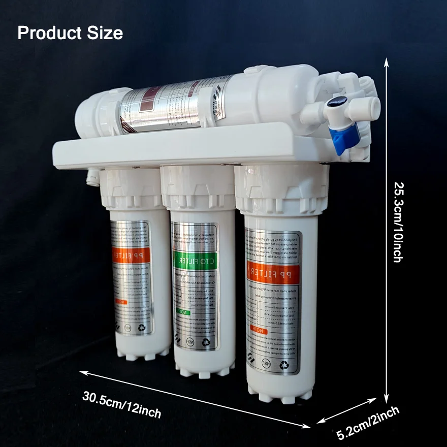 Small 5-Level 6-Level Ultrafiltration Filter with a Filtration Accuracy of 0.01 Microns, Pre Filter for Household Kitchen Water