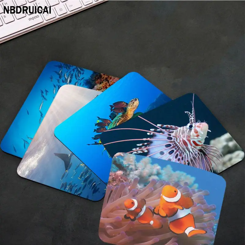 

Sea Creatures Non-slip Lockedge Office Computer Desk Mat Table Keyboard Big Mouse Pad Laptop Cushion Non-slip For PC Desk Pad