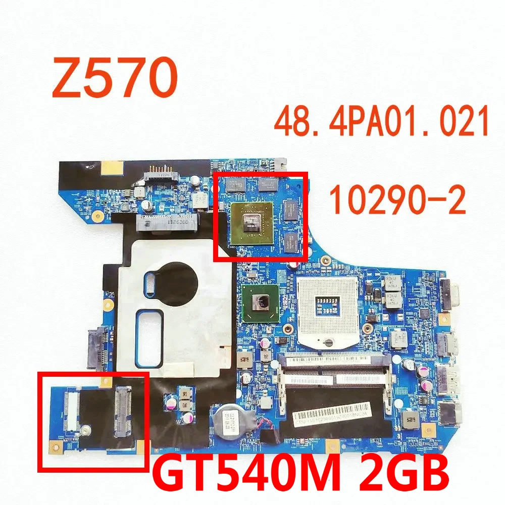 48.4PA01.021 For Lenovo Z570 Laptop Motherboard LZ57 10290-2 Mainboard GT540 2GB HM65 DDR3 Fully Tested