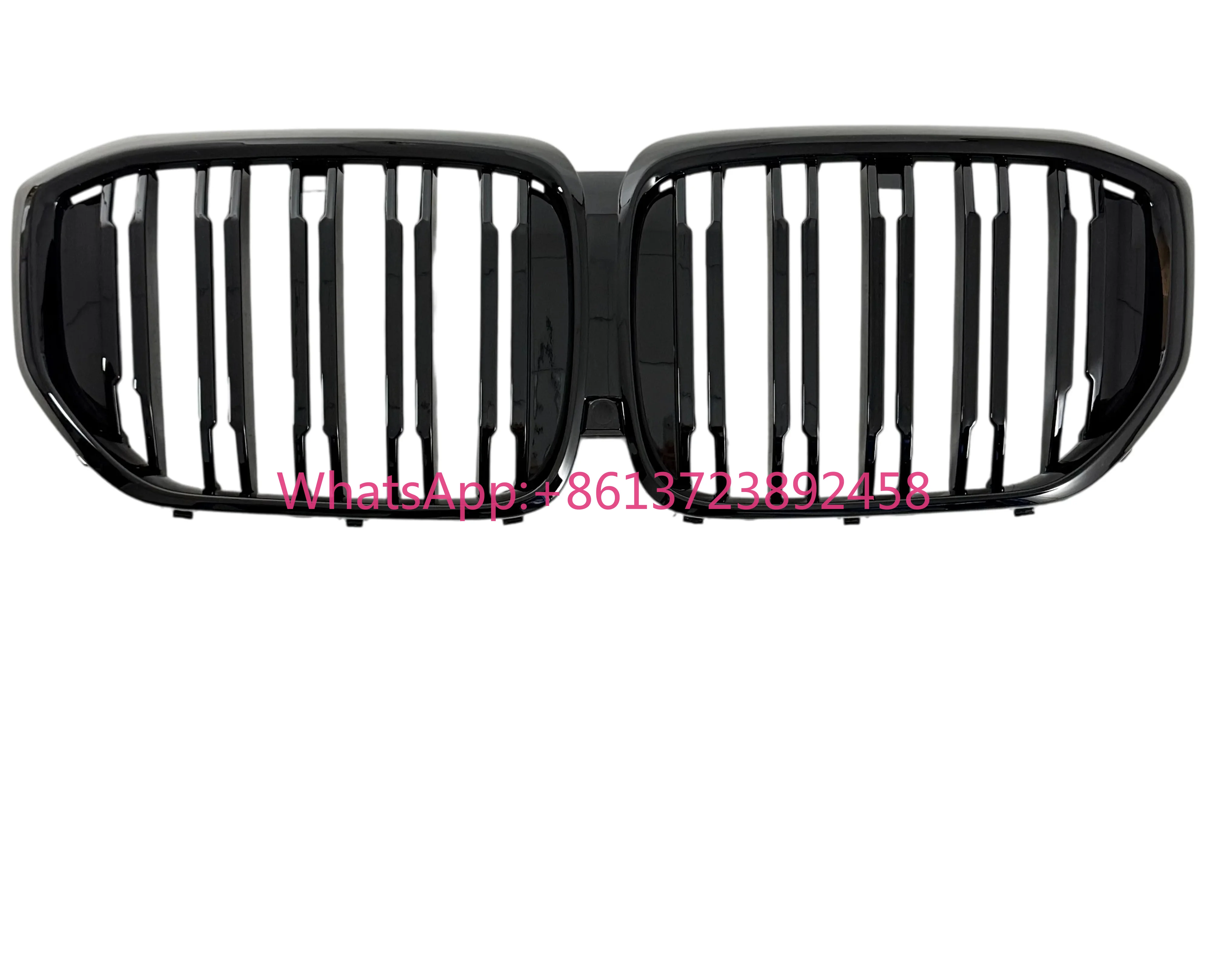 Dual Line Bright Black Kidney ABS New Front Bumper Grill for G18 LCI 2023 2024 2025