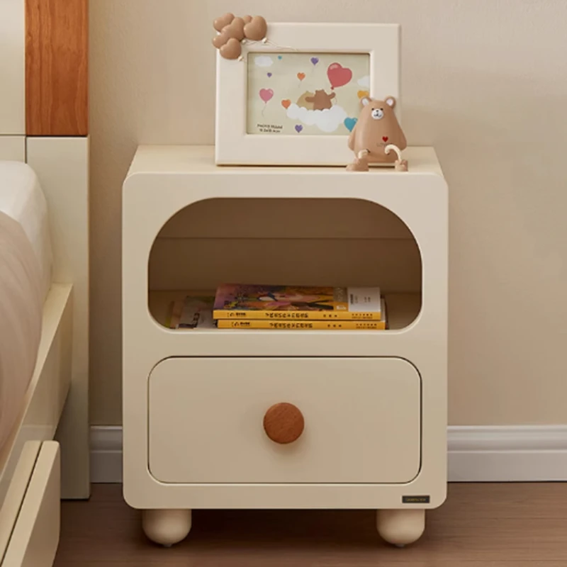 Aesthetic Kids Bedroom Nightstands Unique Modern Cute Cabinet Bedsides Table Storage House Design Mesitas De Noche Furnitures