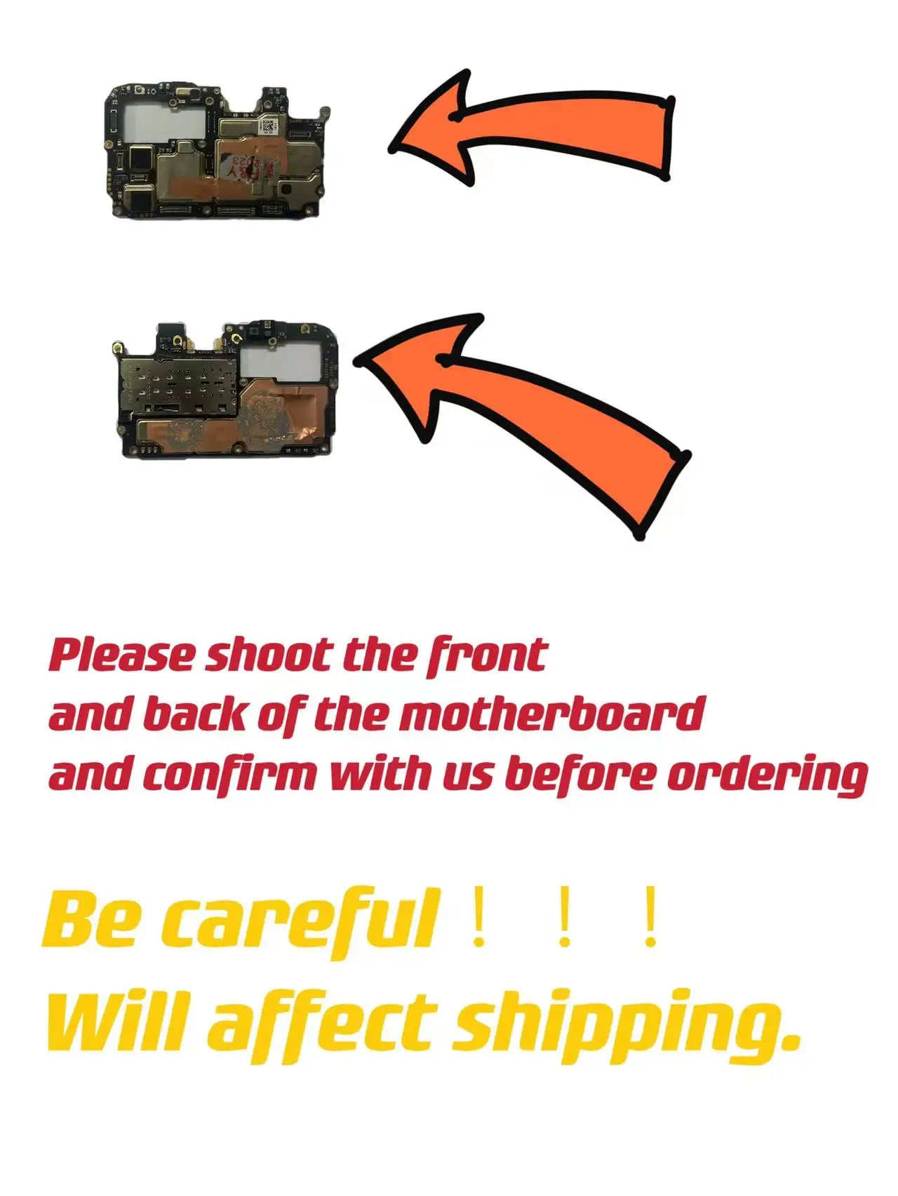 Original Unlocked Main Board For Huawei Y7 2019 , Mainboard Motherboard Unlocked With Chips Circuits Flex Cable