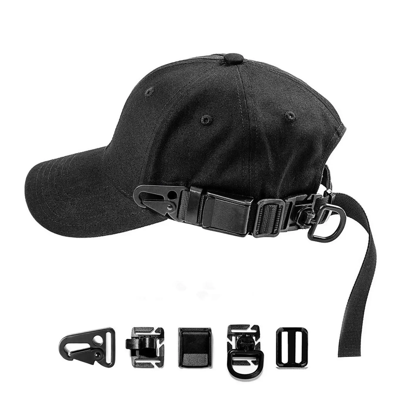 2024 High Quality Multifunction Detachable Combined Techwear Baseball Cap Men Women Vintage Tactical Punk Hat Casquette