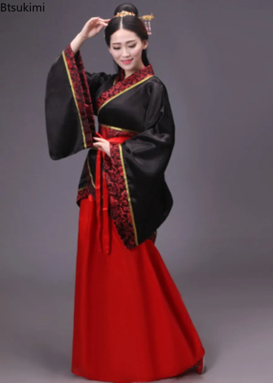 Chinese Traditional Dress Women Hanfu Cosplay Costume Ethnic Style Hanbok Tang Dynasty Performance Clothing Robe Chinoise Femme view 2