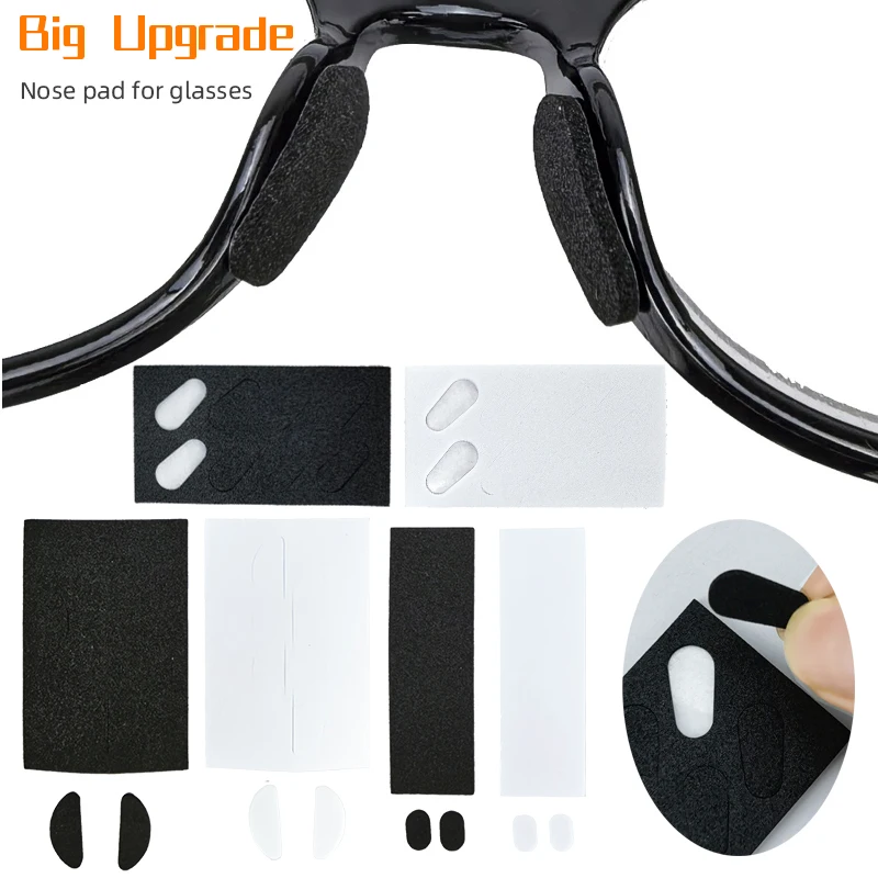 EVA Foam Glasses Nose Pads - 24 Pairs, Non-Slip, Hypoallergenic, Ultra Soft & Light, Black & White, Anti-Drop Blocks