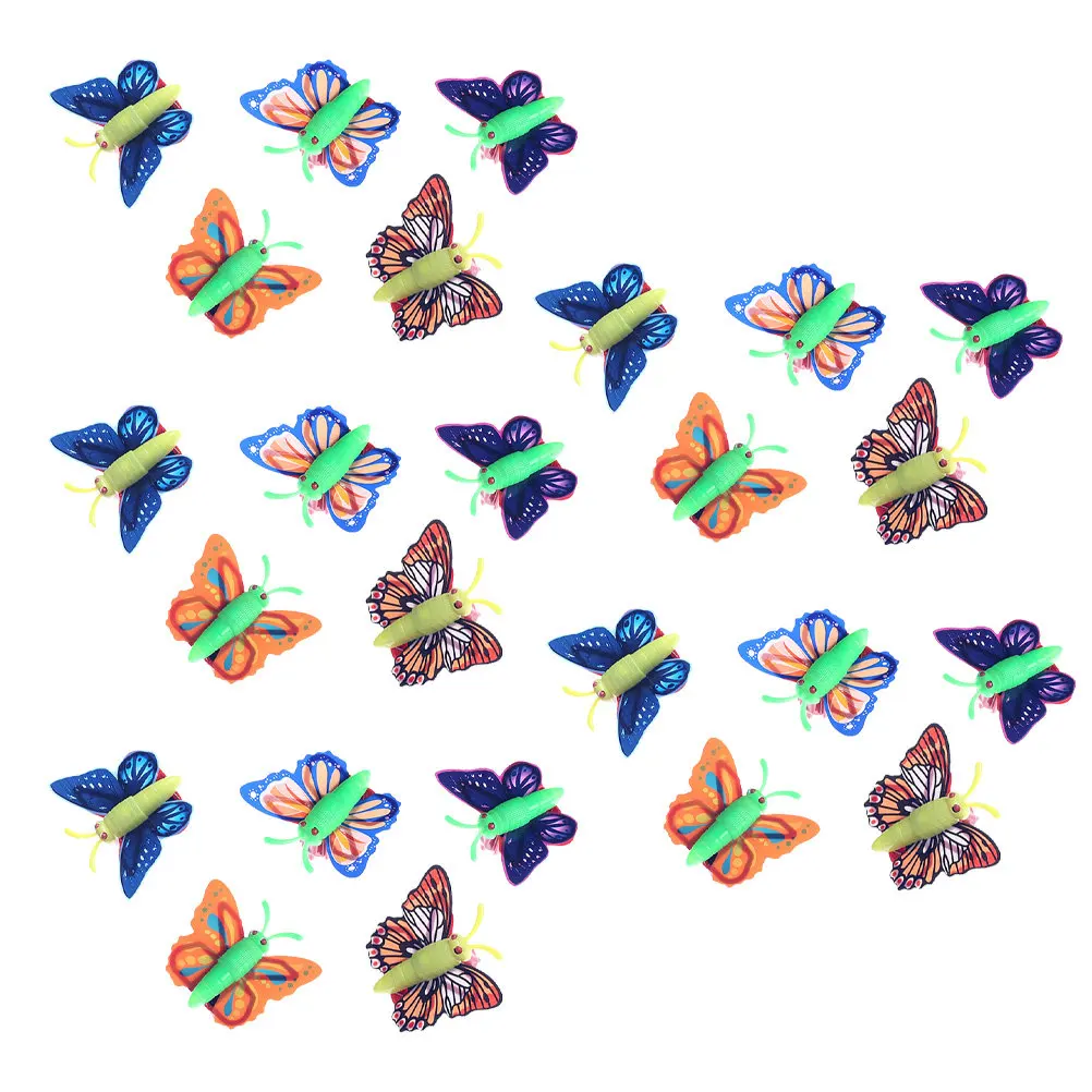 20 Coches de Juguete de Mariposas de Simulación con Retroceso, Vehículos Educativos Creativos para Niños, Paquete de Juguetes de Empujar y Avanzar, Coche de Mariposas de Simulación
