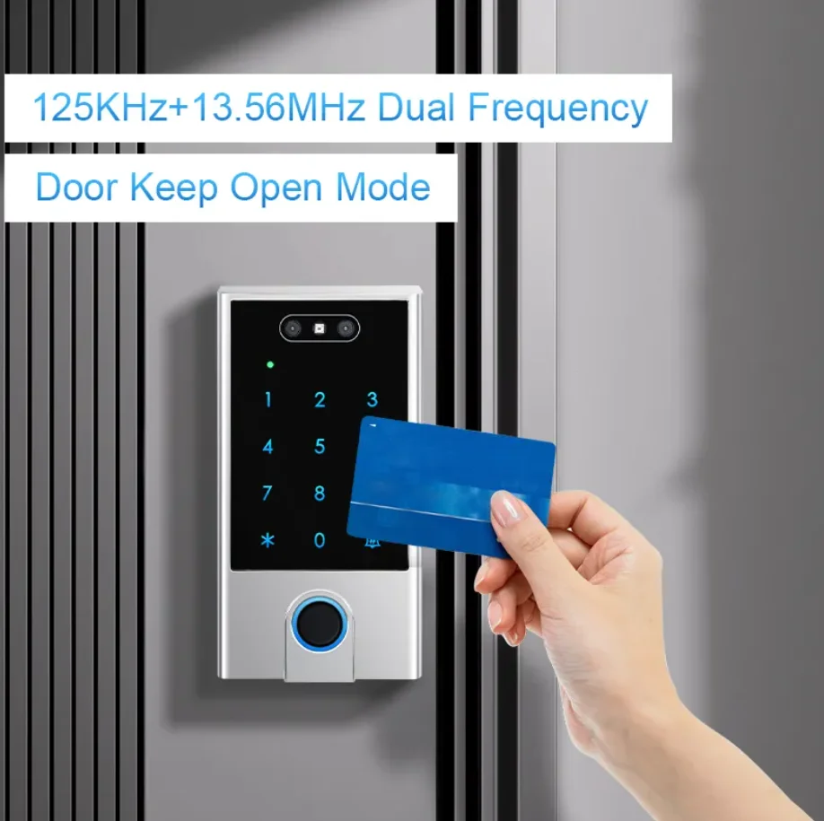 VF5 Tuya wifi SmartLife APP Gesichtserkennung Biometrie Tür RFID fingerabdruck Eintrag Smart Access Control System Mit Smartphone