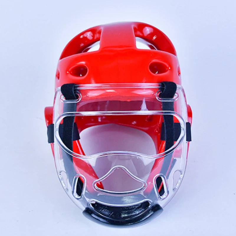 

Дышащий защитный щиток для лица для тхэквондо, съемная маска для тхэквондо с защитой от царапин, прозрачная маска, легкий шлем для тхэквондо