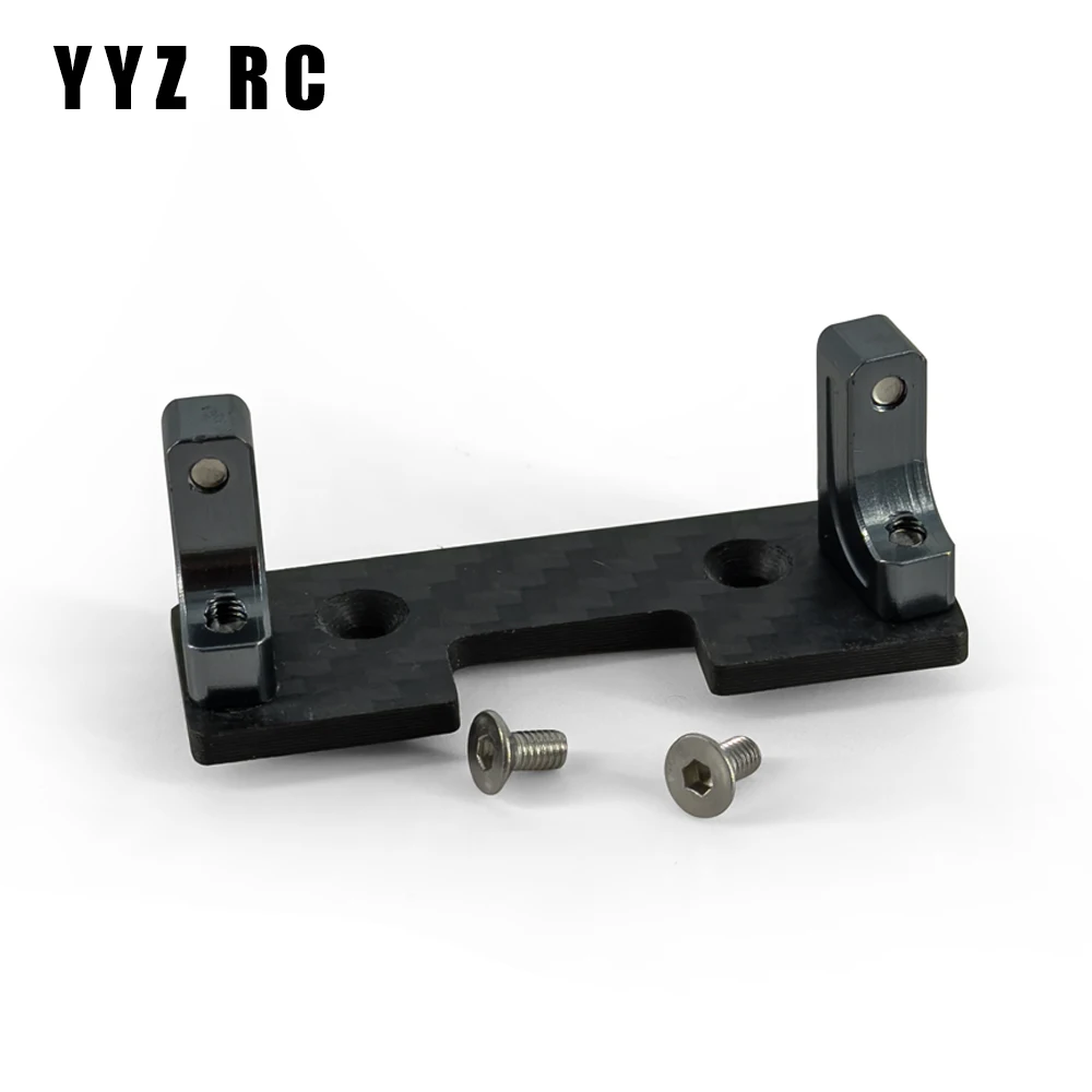 Servo Mount Carbon Plate Metal For Axial Scx10 Upgrade Parts Remote Control Rc Crawler Car Accessories 1/10 Scale