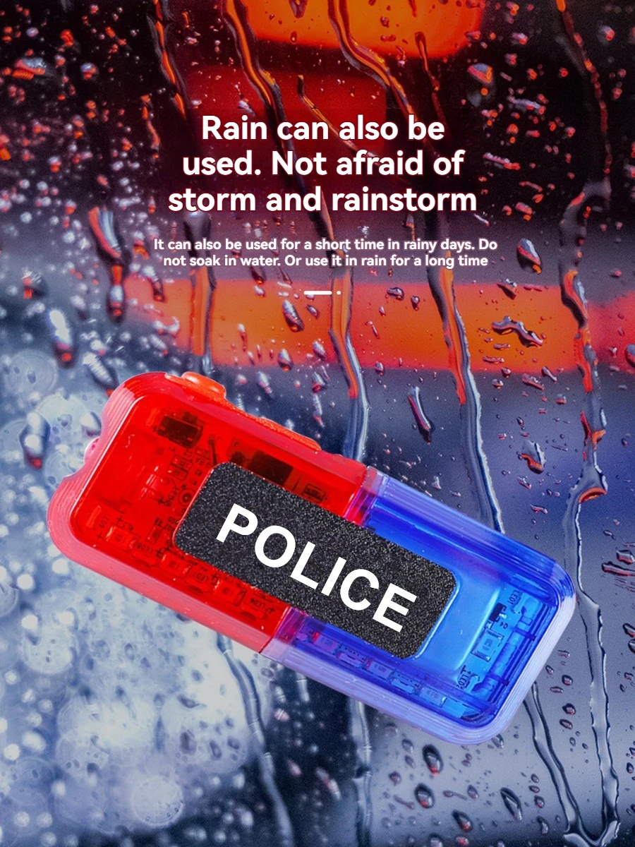 Multifunctional Warning Clip with LED Light Invisible 500m Clip  for Shoulder Built-in Police Lamp Drop Shipping