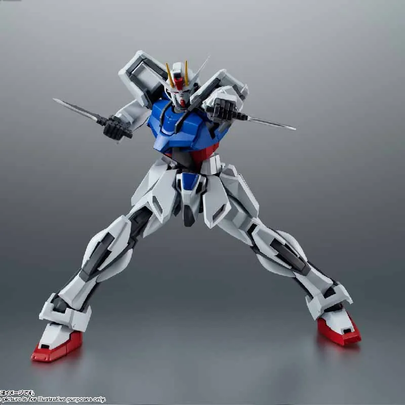 Bandai – figurine originale ROBOT Anime ZGMF-1017 GINN STRIKE GUNDAM, jouets d'action pour garçons/filles/enfants/cadeau de noël