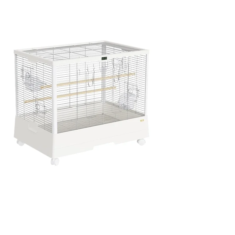 

Parrot Qilin 304 stainless steel, bird cage, large, household, Xuanfeng 700 cage, villa, stackable, heightening