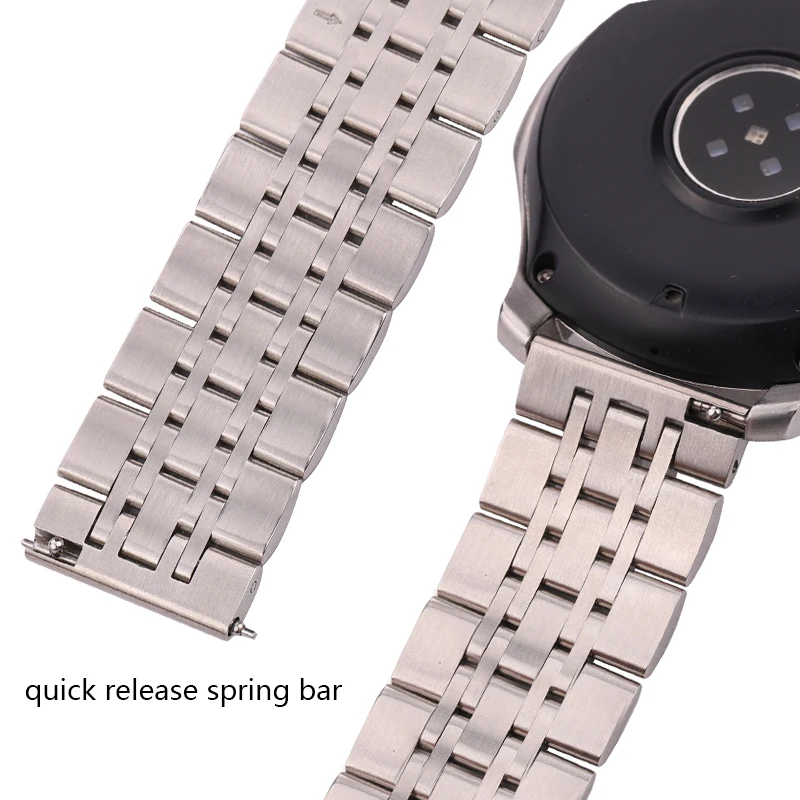 Stainless Steel Watch Band Bracelet Silver And Gold  20mm 22mm Women Men Straight End Strap Solid Metal Watchband