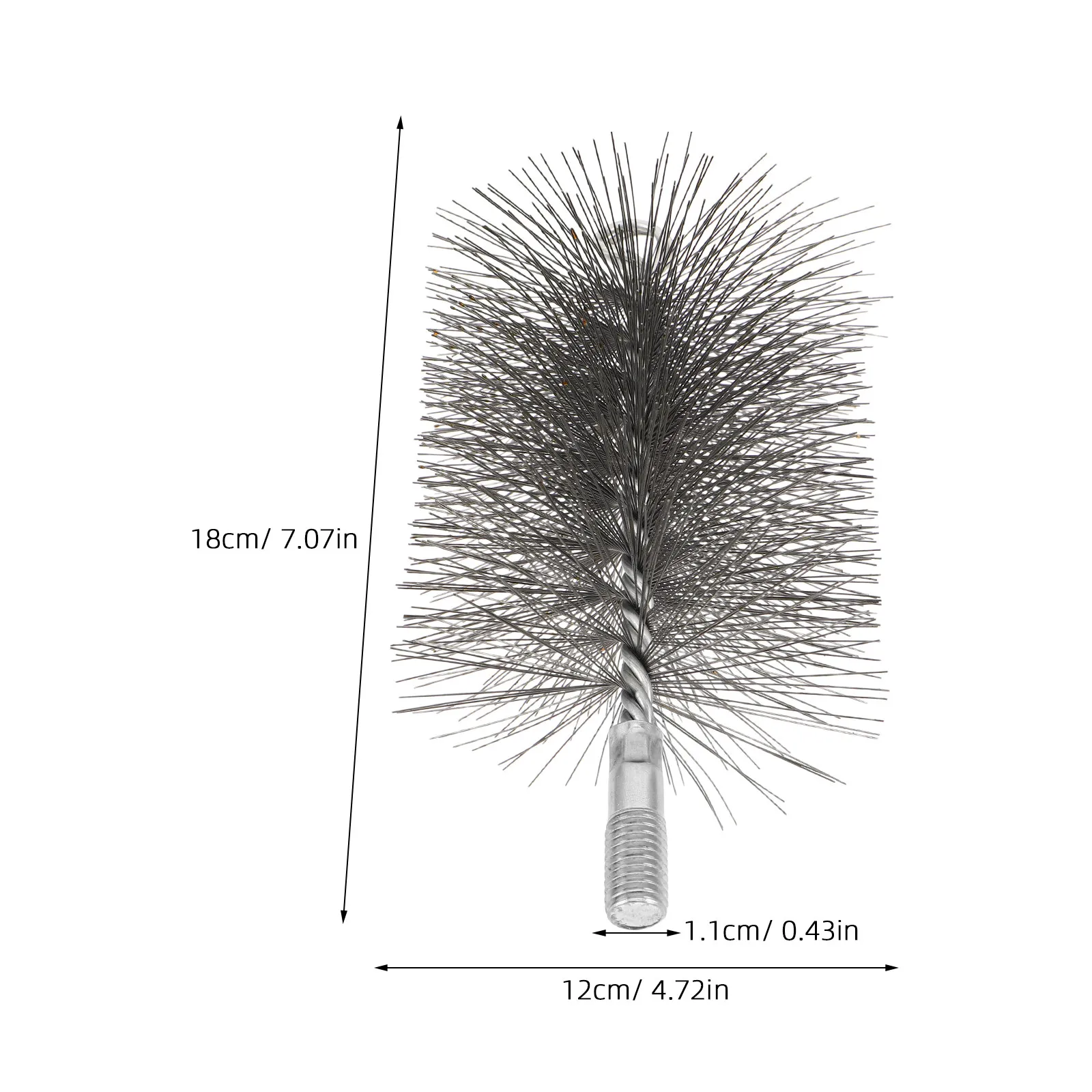 Chimney Brush Stiff Wire Fireplace Cleaning Brush Head Fireplace Chimney Sweep Tool Flue Cleaner Tool For Stove Vent Diameter