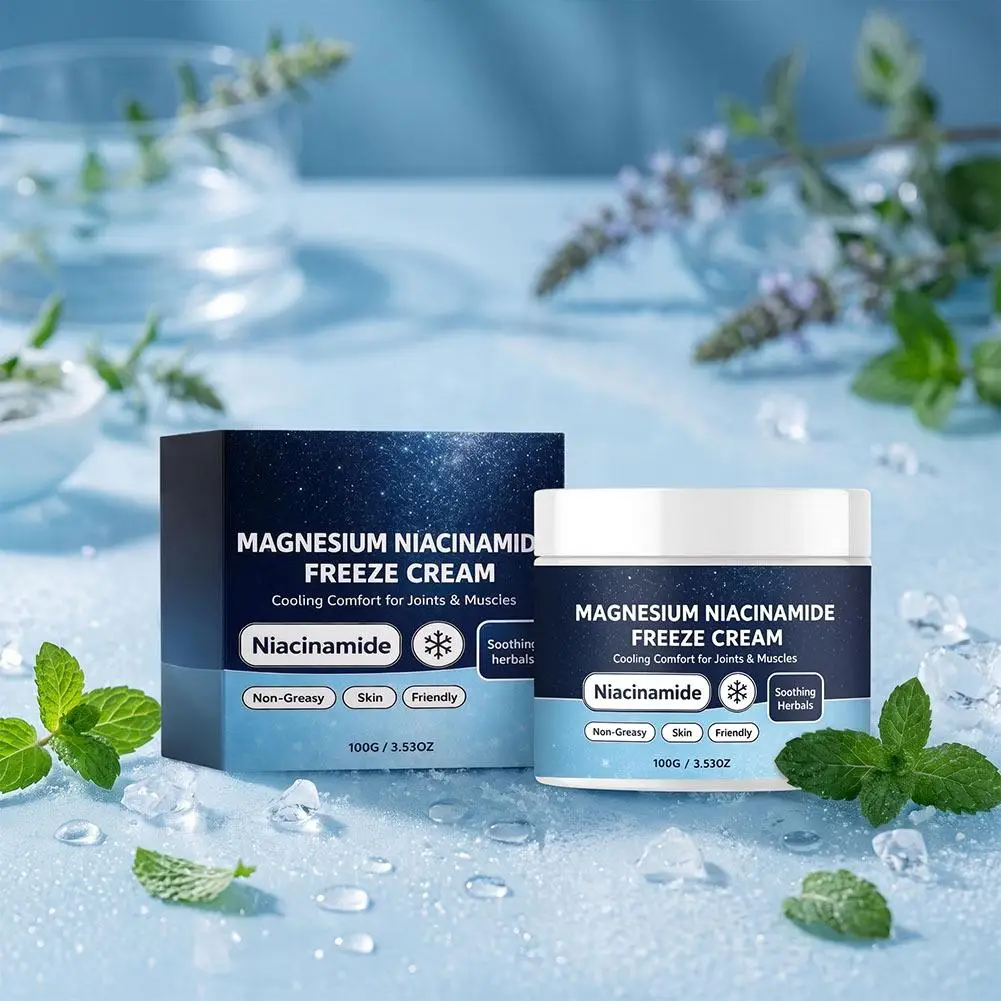 Cooling Body Lotion For Summer After-Sun Skin Repair Soothing Herbal Niacinamide Freeze Body Care Cream for Joint and Muscle