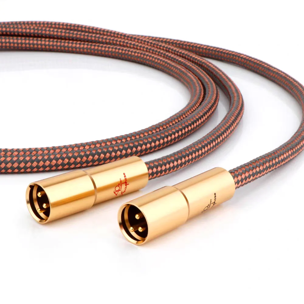1 par de cables XLR Accuphase Edición 40 Aniversario, cable de audiofilo balanceado para micrófono, cable de extensión para micrófono de mezcla.