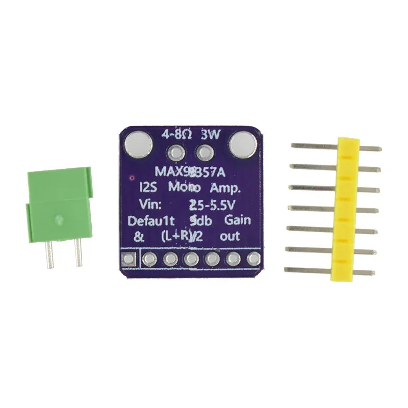 MAX98357 I2S 3W усилитель класса D, интерфейсный модуль DAC, декодер, аудиоплата без фильтра для Raspberry Pi и ESP32