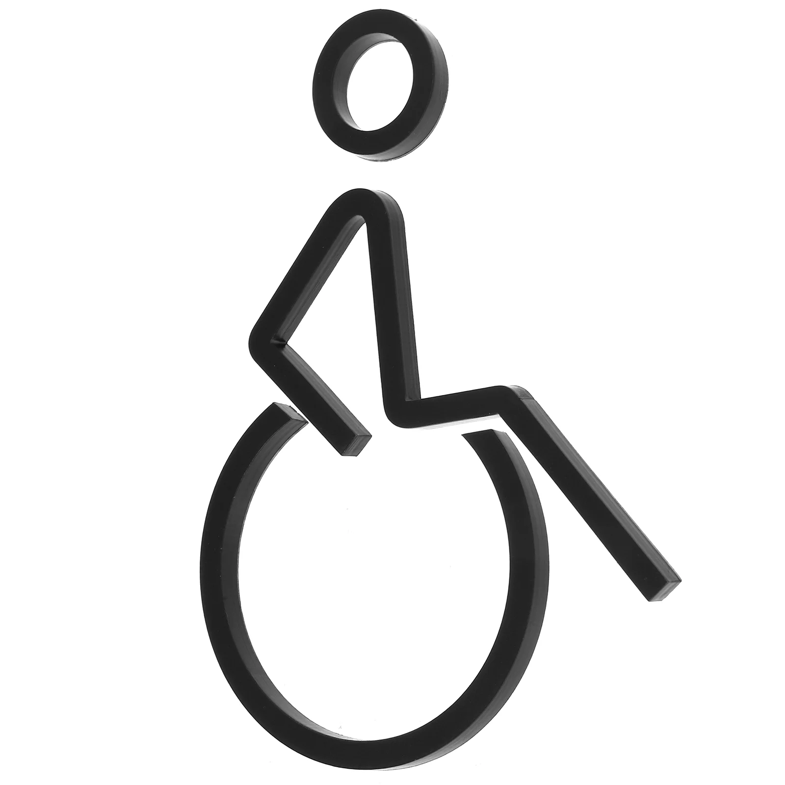 

Car Bathroom Signage Restroom Disabled for Toilet Disability Wheelchair Black Miss