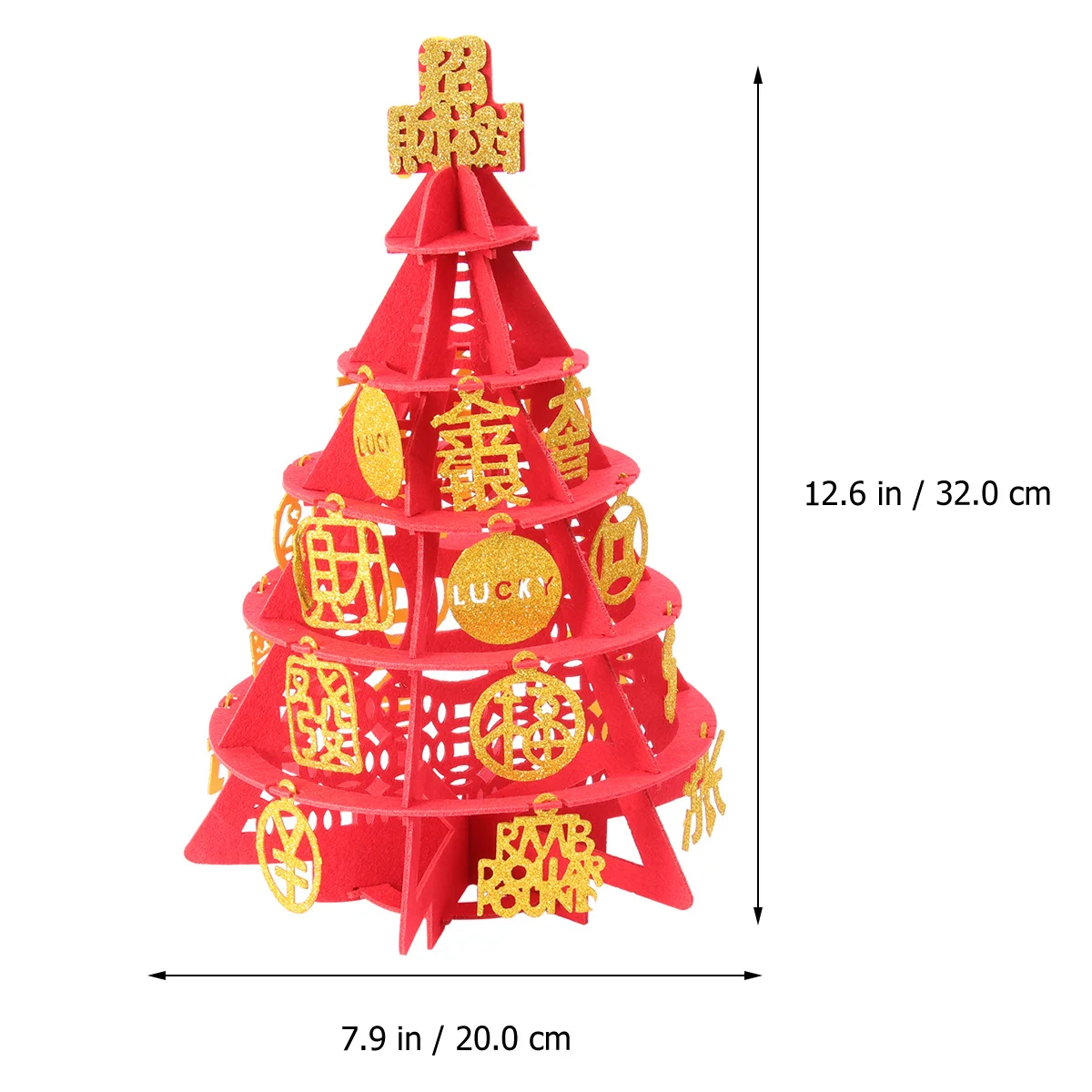 1 قطعة برج شجرة المال زخرفة القماش الصغير فنغ شوي الديكور السنة الصينية الجديدة الثروة الازدهار هدية المنزل مكتب متجر سطح المكتب