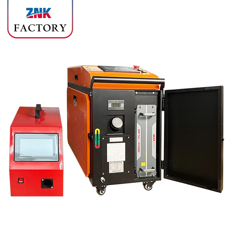 ZNK 1500W Water Cooled Easy Operation 4-in-1 Handheld Multi-Function Fiber Laser Welder SUP Welding System