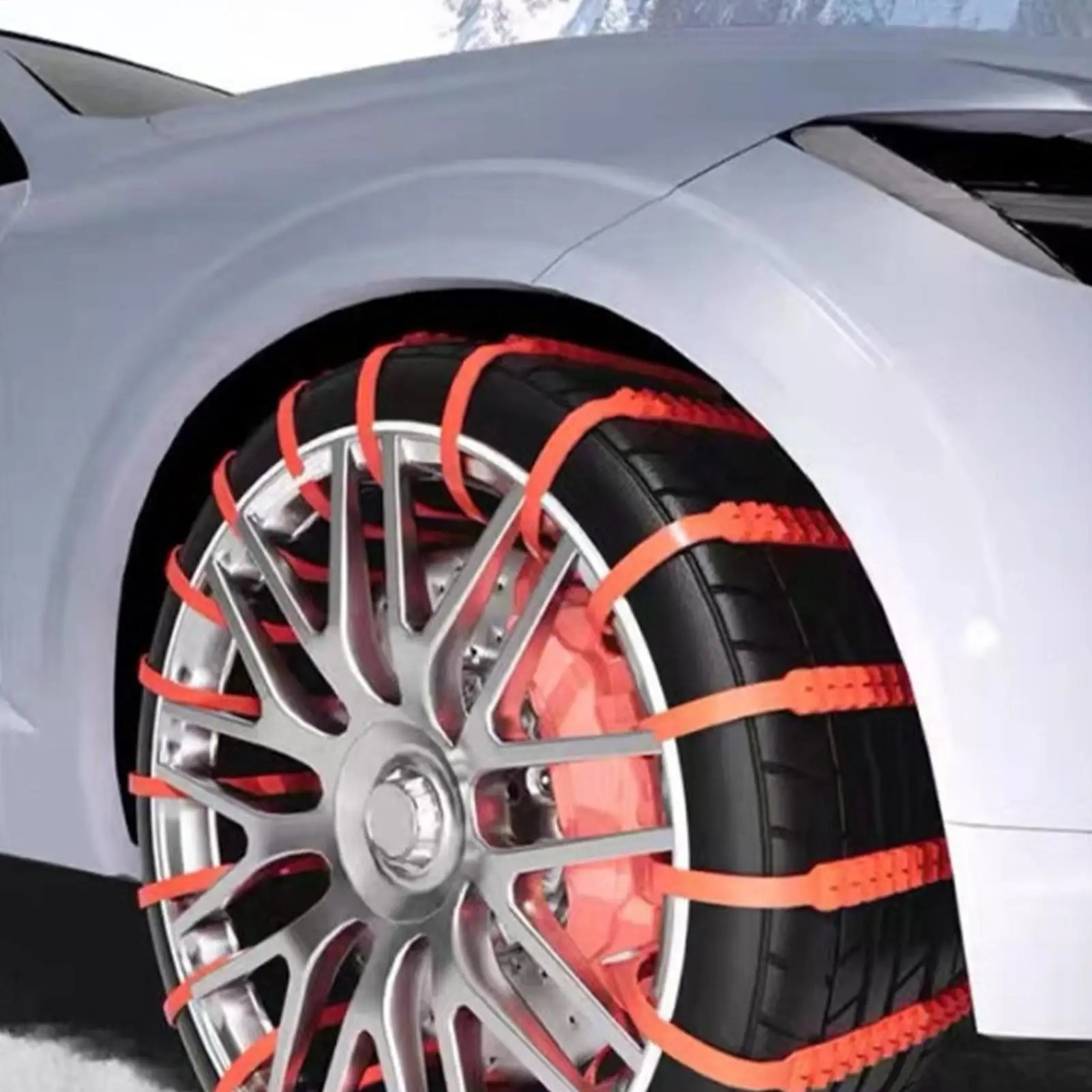 Tire Chains For Cars Tightening Traction Cable Tie Anti-Skid Tire Snow Chains For Drivers Men Adults Car Vehicle Motorcycle