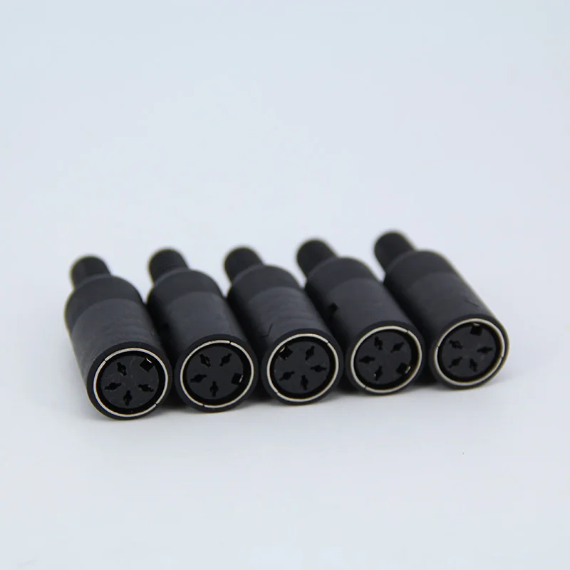 DIN 3pin 4pin 5pin 6pin 7pin 8 Pin Male Female Plug socket jack Solder Connector with Plastic Handle D Connectors P1