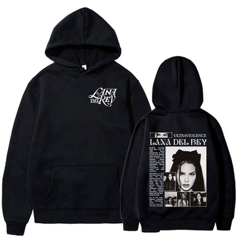 Singer Lana Del Rey Hoodie Men's Oversized Streetwear
