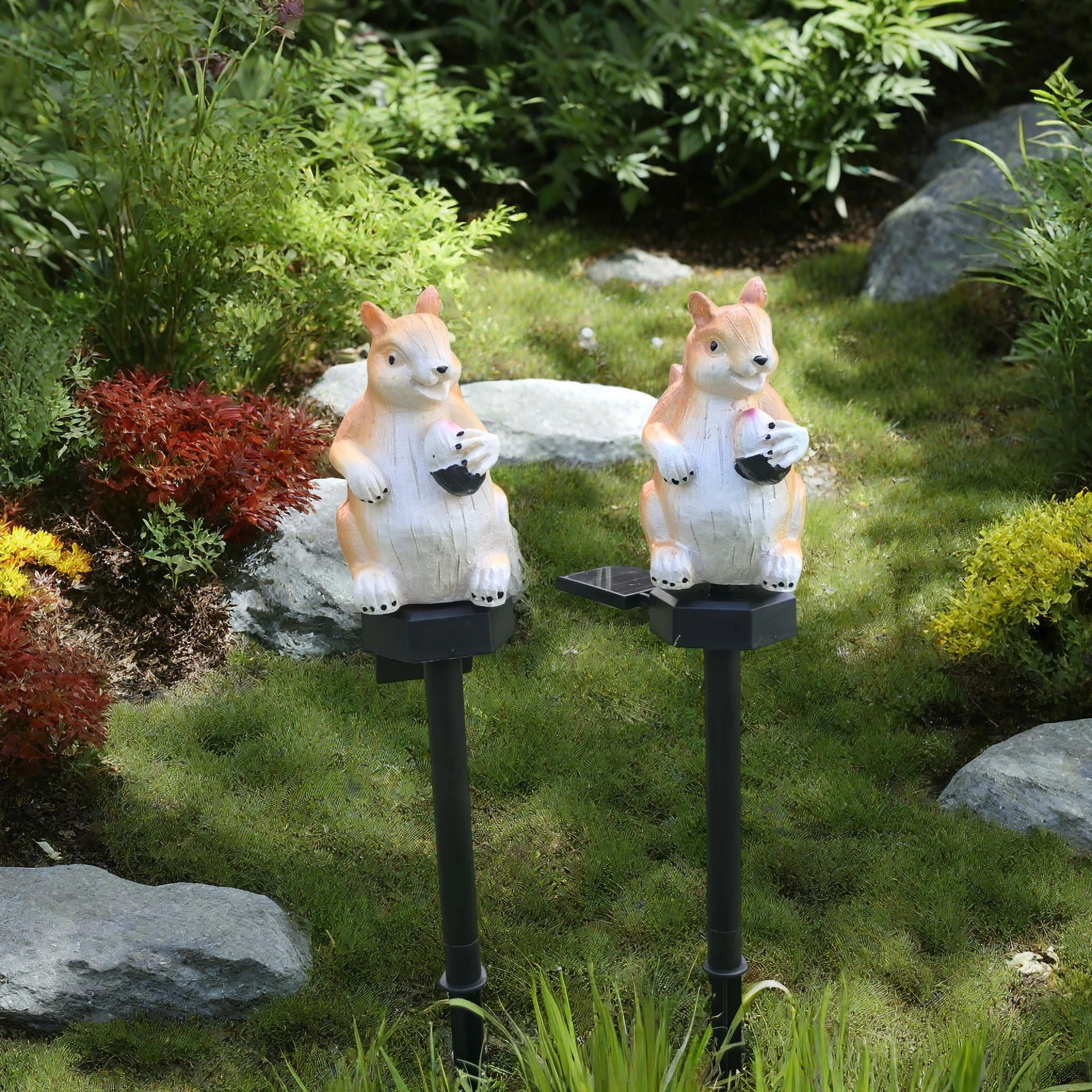 LED Solar Resin Squirrel Groun - Outdoor Lighting Ground Fixtures ulasan dan harga