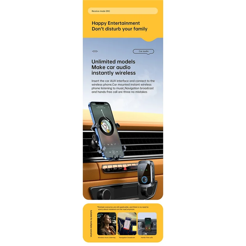 بلوتوث 5.4 محول بلوتوث 5.4 جهاز ريسيفر استقبال وإرسال 3.5 مللي متر AUX HIFI HD الكمون المنخفض طائرة سماعة لاسلكية تعمل بالبلوتوث محول Abgi