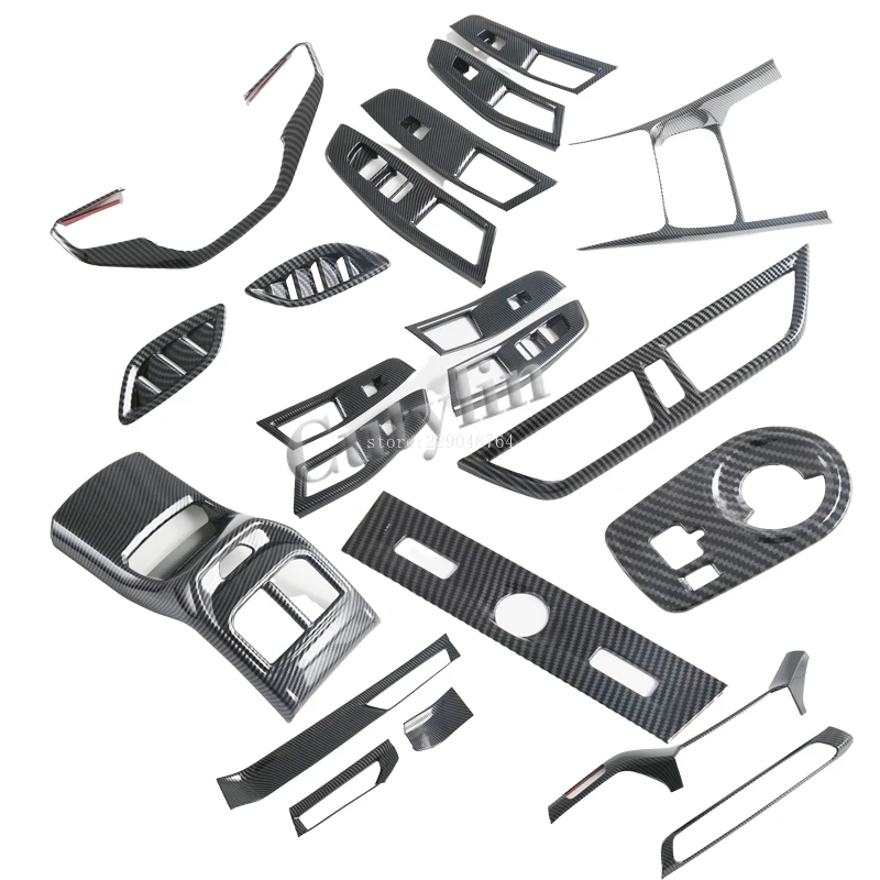 LHD RHD For MG3 Hybrid 2024 2025 ABS carbonfiber Water Cup Holder Window Lift Button Panel Gear Shift Panel Cover Accessories