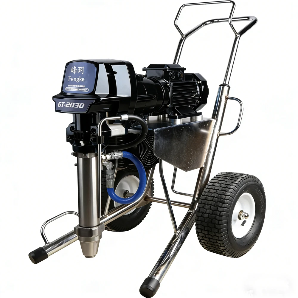 Pulverizador de pintura sin aire profesional, pulverizador de yeso de masilla de alta resistencia, 8,5l, 4000W, máquina de pintura con bomba de pistón largo