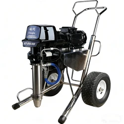 Professional Airless Paint Sprayer 8.5L 4000W Heavy Duty Putty Plaster Sprayer Painting Machine With Long Piston Pump