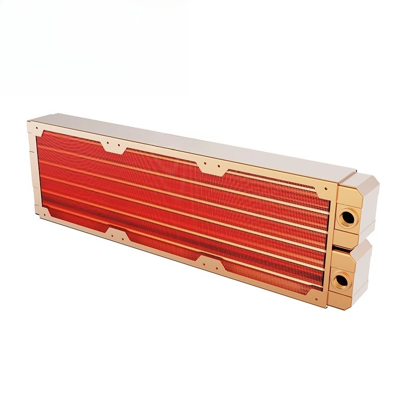 Copper water-cooled industrial heat sink 7mm tube TSRP-ZT-360CS thread double layer 45mm