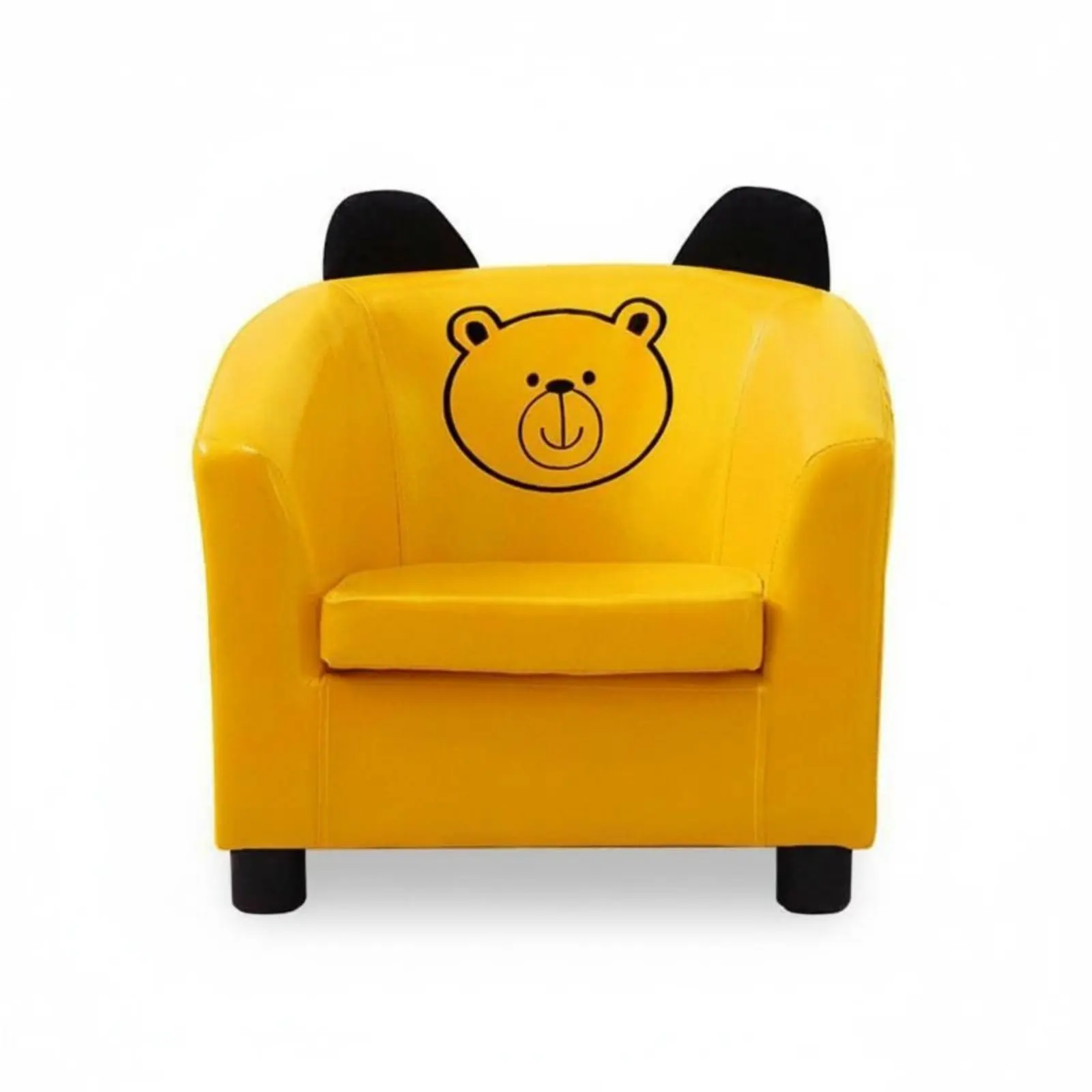 2 Pieces Crown-Shaped Chair with Footrest Princess Design kids' Armchair Soft and Comfortable Sturdy Frame for Playroom, Bedroom - view 5