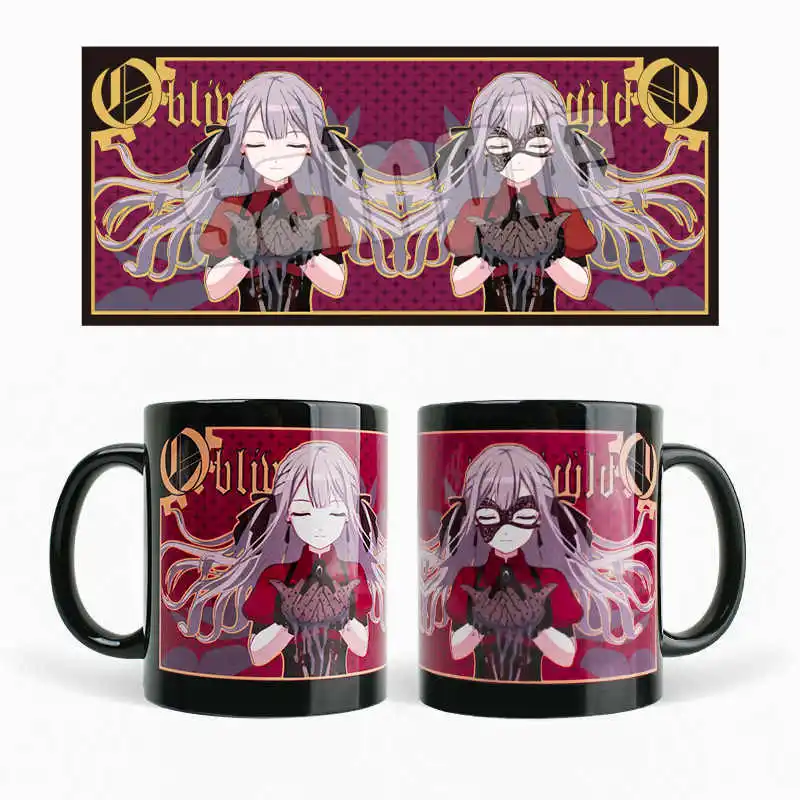 Anime BanG Dream! Ave Mujica Doloris Mugs Mortis Oblivionis Cosplay Ceramic Coffee Water Cup Men Women Cartoon Drinking Cup Gift