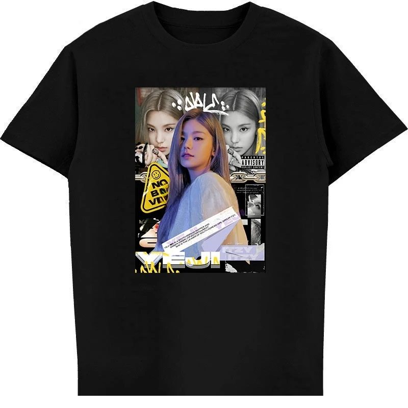 

Pop Itzy Wannabe Yeji Lia Ryujin Printed heavyweight Sweatshirt anime vintage streetwear fashion man Hot Sale New Yuna T-shirt