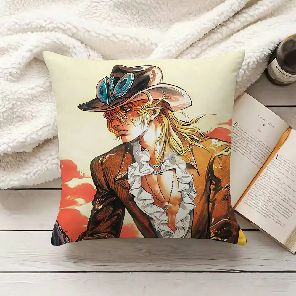 J-Jojo B-Bizarre A-AdventureS Pillow Cover Sofa Cushion Cover Home Room Decoration Children Gift