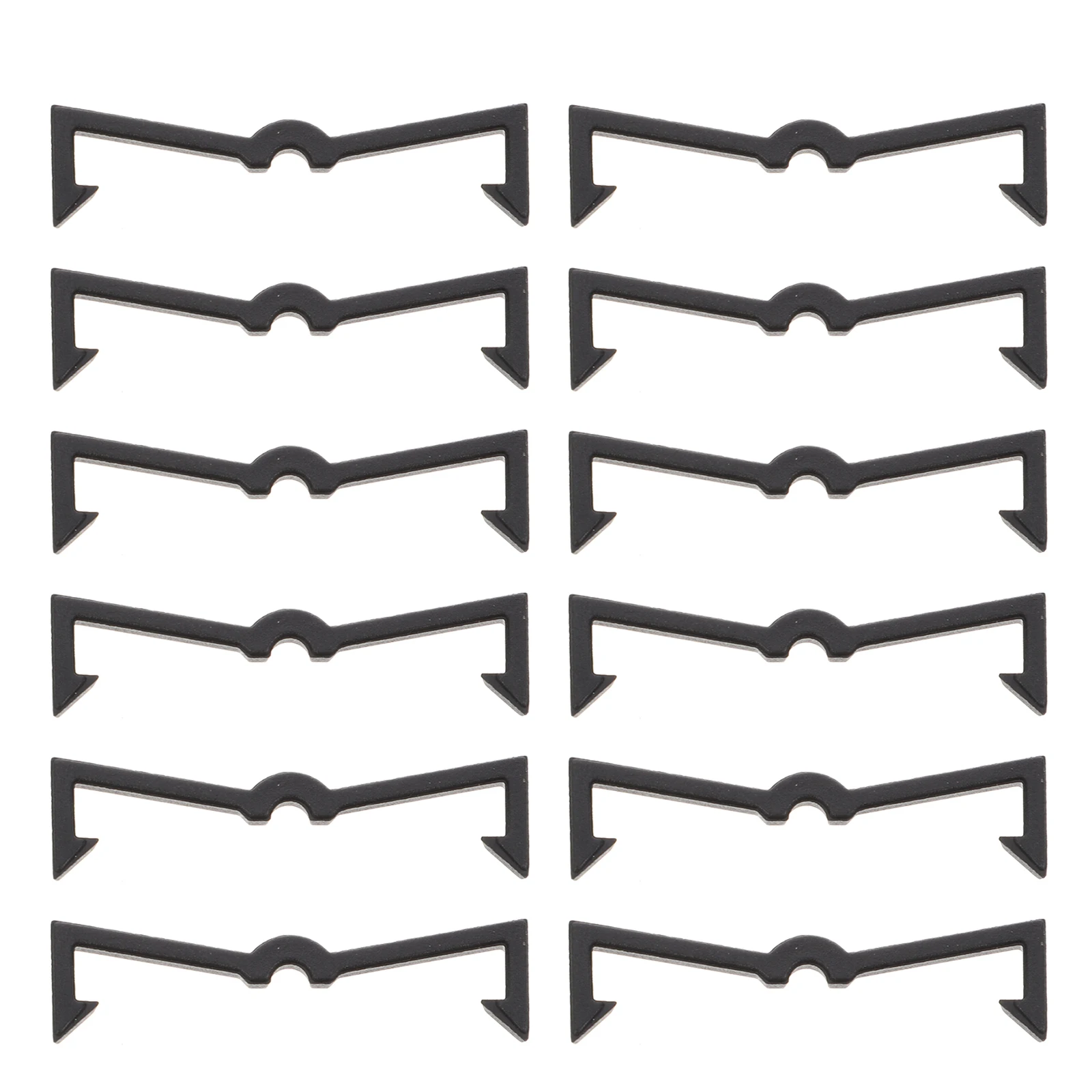 

100Pcs Plastic Pegboard Hook Black Fixer Organizer Sturdy Tools for Pegboard Display Peg Hook Fixer Plastic Peg