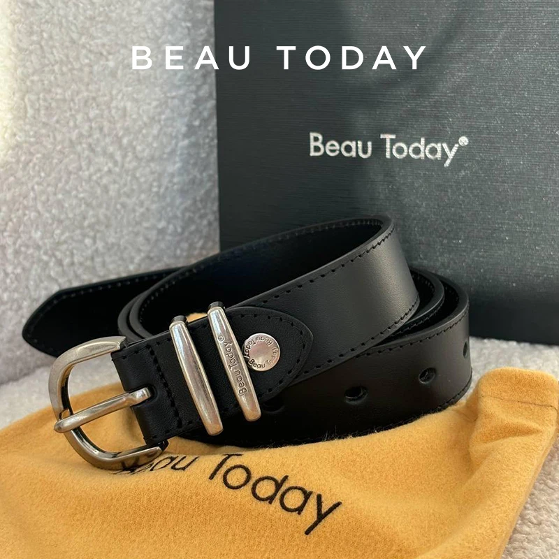 

Роскошный женский ремень BEAUTODAY в стиле ретро из натуральной кожи с серебряной пряжкой, модный аксессуар 2024 года, ручная работа, 91100