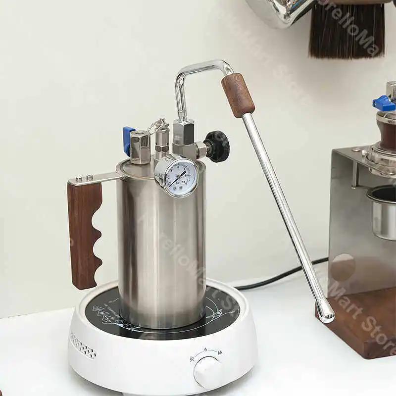 

Steam Milk Frother Stainless Steel Direct Fire Home Commercial Mini Outdoor Camping Coffee Latte Art Foam Maker