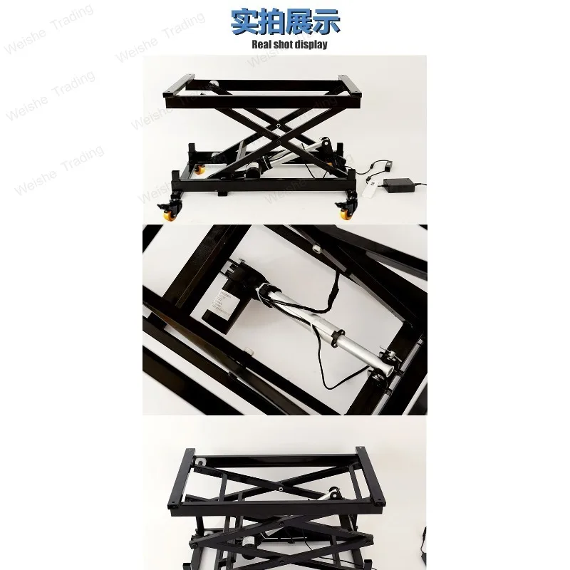 Small electric lifting platform lifting bracket scissor fork movable lift