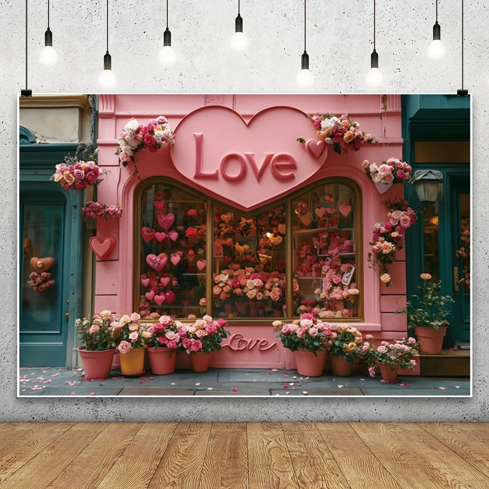 عيد الحب ديكور حفلات خلفية التصوير الفوتوغرافي الحب زهور الورد متجر صورة التصوير خلفية استوديو يطلق النار الدعائم