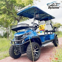 Four Wheel 6 Seater Golf Cart, Street Legal Electric Golf Cart, 150w Solar Panel Lithium Battery Powered GolfCart