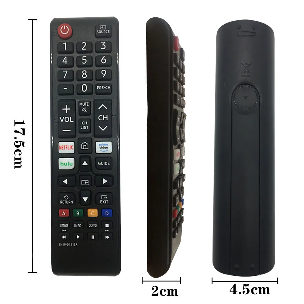 BN59-01315A Smart TV Remote Control with Shortcut Buttons Infrared Replacement Part for Samsung TVs