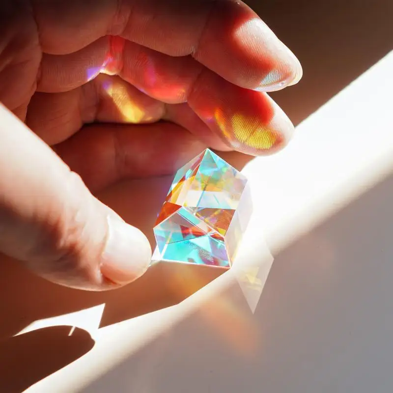 Imagem -06 - Cubo Aurora Cabine de Luz Treme a Mesma Cor Prisma Presente para o Universo Hot-venda