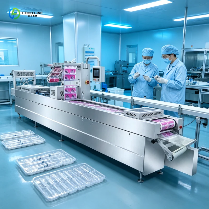 FL Thermoforming Vacuum Sealer for Potatoes Root Vegetables Automatic Tray Packaging Machine Produce Equipment