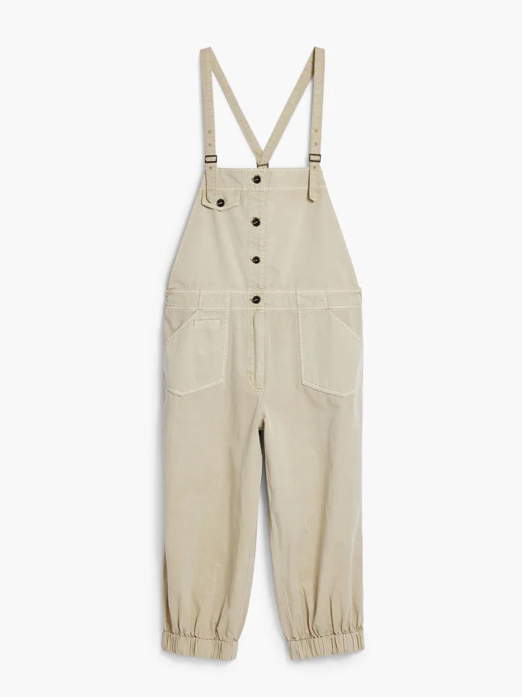 New vintage sand-washed and aged overalls from Spain, original order for foreign trade