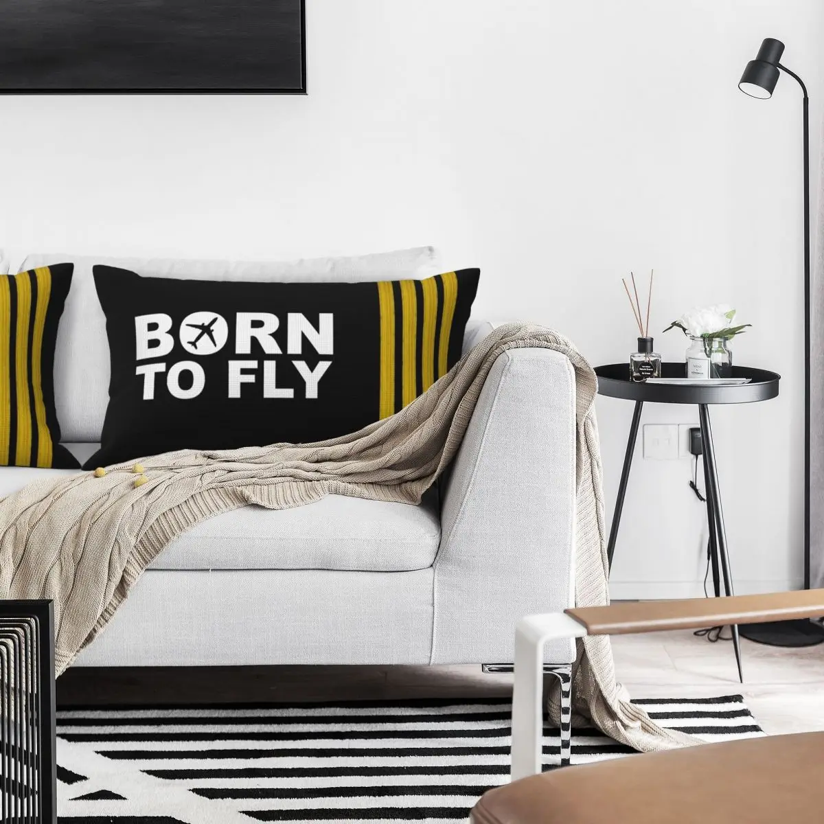 747 Jumbo Jet Top Rectangle Linen Pillowcase Cushion Cover Polyester Decorative Bed Home Comfort Throw Pillow